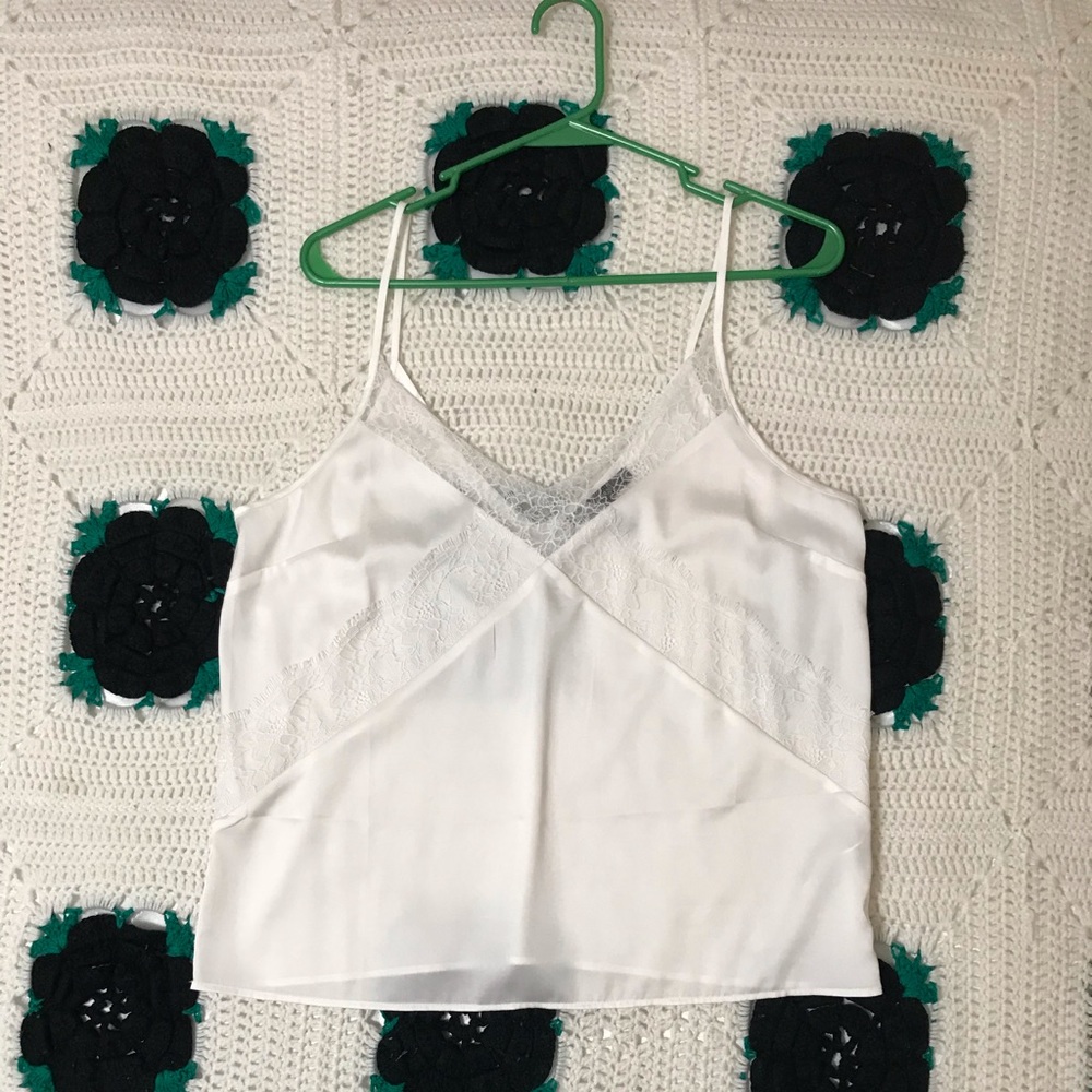 Silk Cami Top w/ Lace